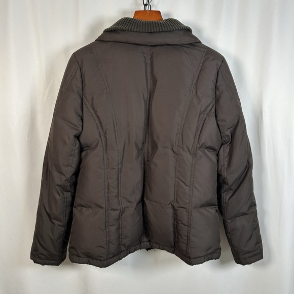 Michael Kors Women's Size Medium Puffer‎ Jacket Poly Wool Blend Chocolate Brown - Picture 14 of 14